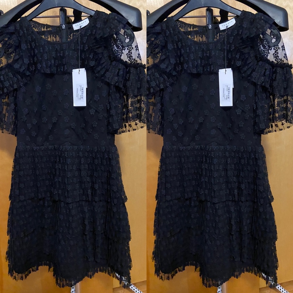Sandro Floral -lace dress